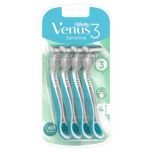 Gillette Venus 3 Disposable Razors Sensitive 4 per pack
