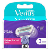 Gillette Venus Deluxe Smooth Swirl Contour Razor Blades 3 per pack
