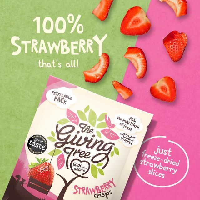 Giving Tree Freeze Dried Strawberry Crisps 38g