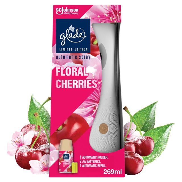 Glade Automatic Spray Air Freshener Holder & Refill Floral Cherries 269ml 269ml
