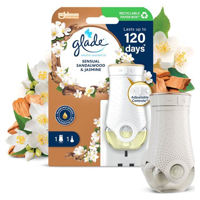 Glade Plug In Holder & Refill Electric Scented Oil Bali Sandalwood 20ml