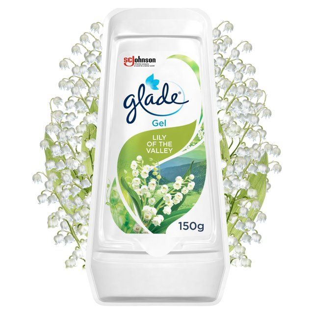 Glade Solid Bathroom Gel Lily of the Valley Air Freshener 150g