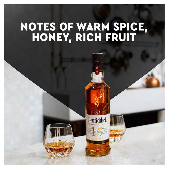 Glenfiddich 15 Year Old Single Malt Scotch Whisky 70cl