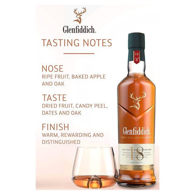 Glenfiddich 18YO Single Malt Whisky 70cl