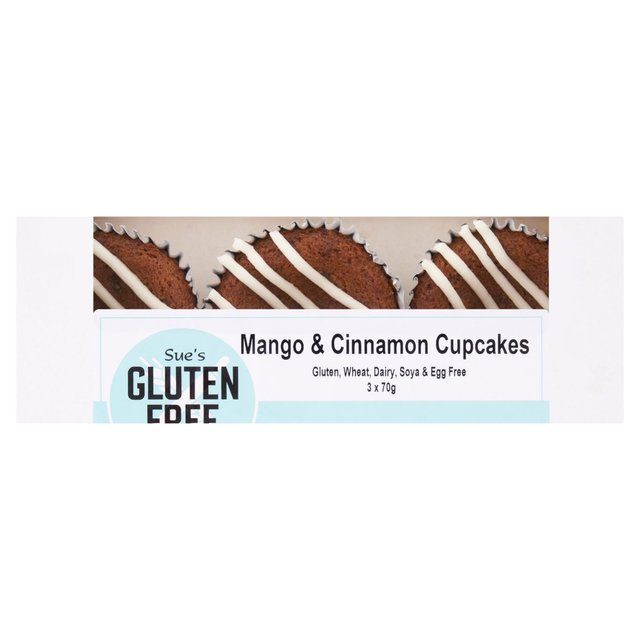 Gluten Free Kitchen Vegan Mango & Cinnamon Cupcakes 3 x 75g