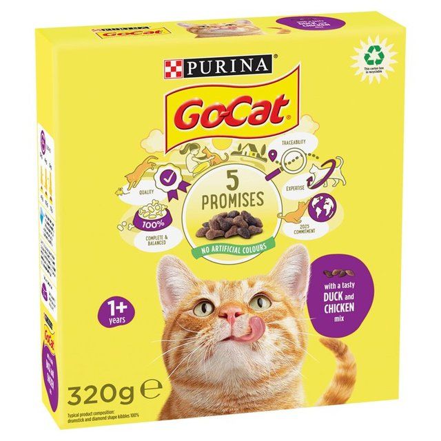 Go-Cat Chicken and Duck Dry Cat Food 320g