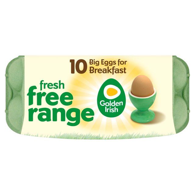 Golden Irish Free Range Big Breakfast Eggs 10 per pack
