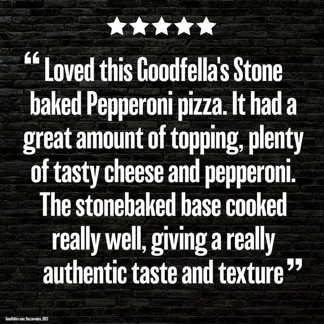 Goodfella's Stonebaked Thin Pepperoni Pizza 332g