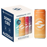 Goodrays CBD Drinks - Four Flavour Mixpack 4 x 250ml