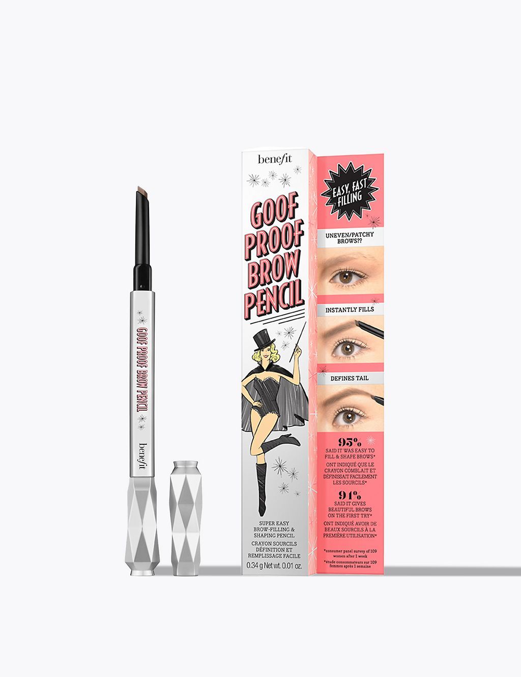 Goof Proof Easy Shape & Fill Eyebrow Pencil 0.34g