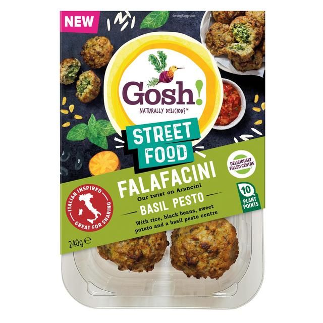 Gosh! Heat to Eat Falafacini with Basil & Pesto 240g