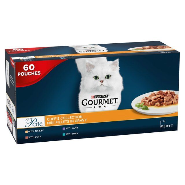 Gourmet Perle Chef's Collection in Gravy Wet Cat Food 60 x 85g