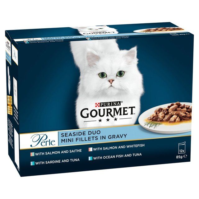 Gourmet Perle Seaside Duo in Gravy Wet Cat Food 12 x 85g