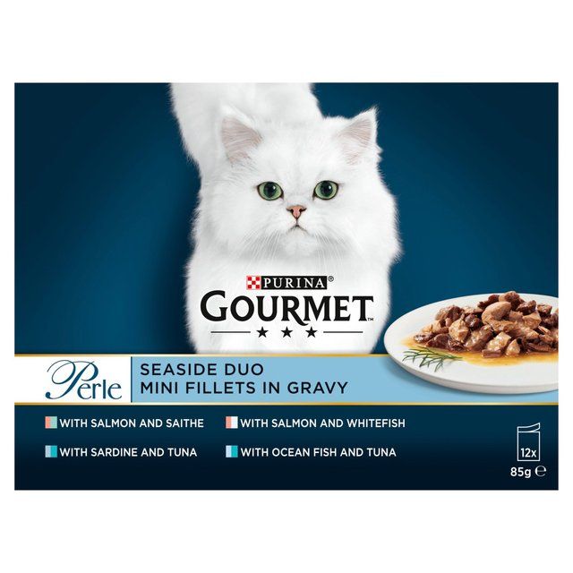 Gourmet Perle Seaside Duo in Gravy Wet Cat Food 12 x 85g