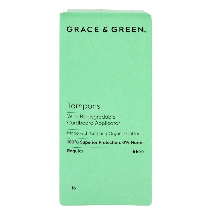 Grace & Green Applicator Tampons - Regular 16 pack