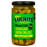 Gran Luchito Roasted Sliced Serrano Green Chillies for Fajita & Taco 215g
