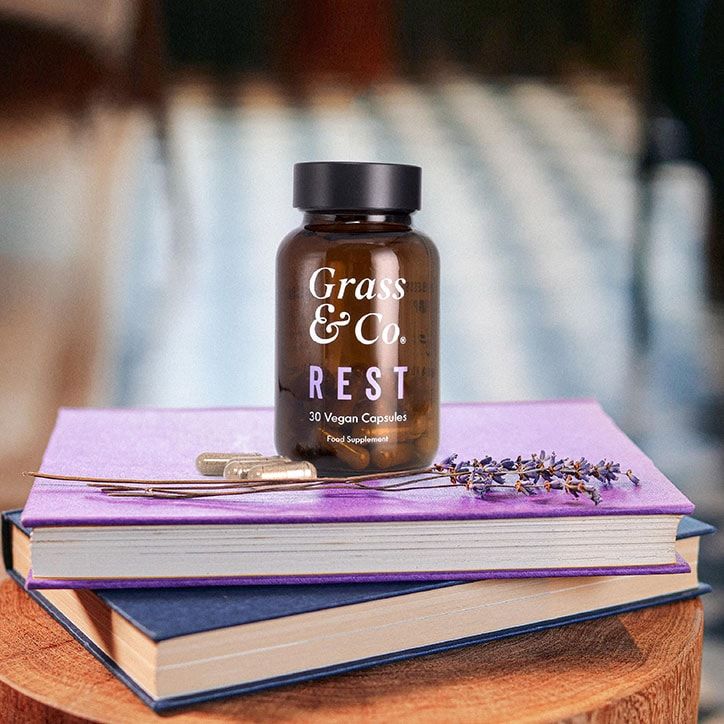 Grass & Co. REST 300mg CBD+ with Lavender 30 Vegan Capsules