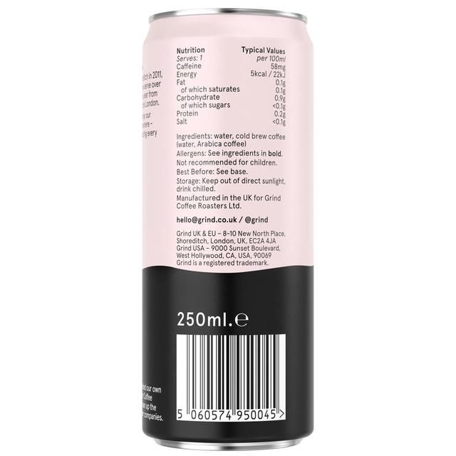 Grind Iced Black Coffee 250ml