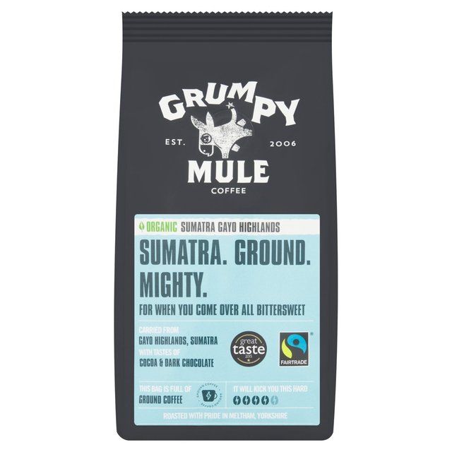 Grumpy Mule Organic Sumatra Ground Coffee 227g