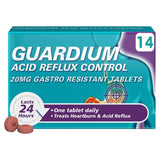 Guardium Acid Reflux Control Tabs Heartburn Indigestion 14 per pack