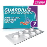 Guardium Acid Reflux Control Tabs Heartburn Indigestion 7 per pack