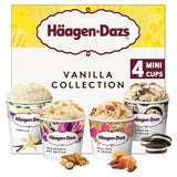 Haagen-Dazs Vanilla Collection Mini Cups Ice Cream 4 x 95ml
