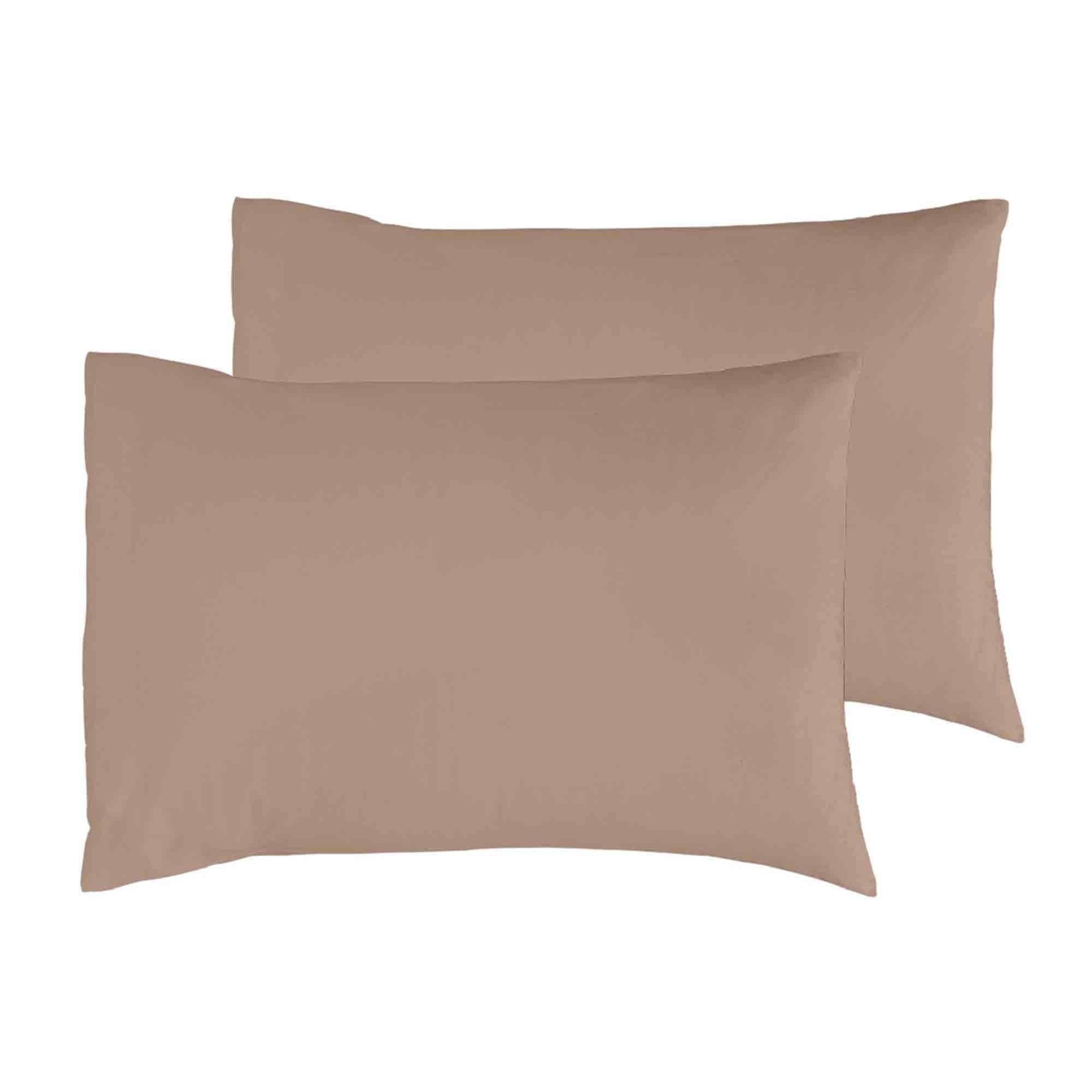 Habitat Cotton Rich Pillowcase Pair Taupe