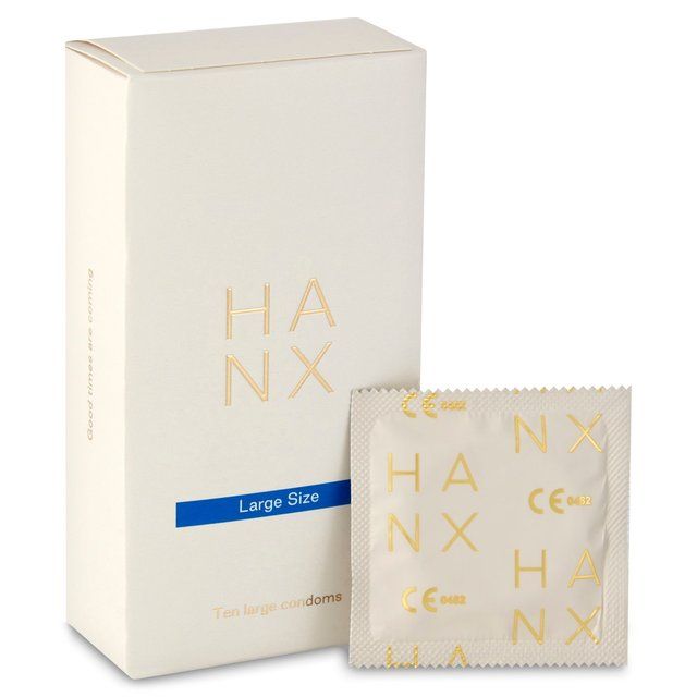 HANX Ultra Thin Large Size Vegan Condoms 10 per pack