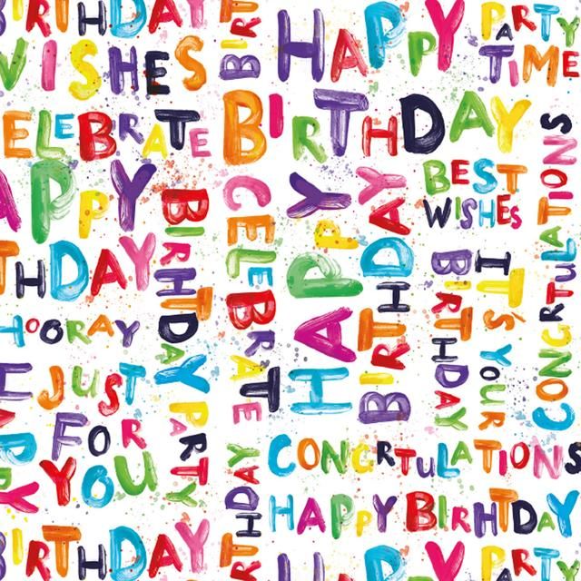 Happy Birthday Tissue Paper 4 per pack