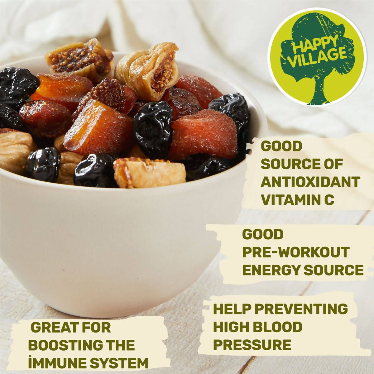 Happy Village Organic Soft & Dried Fruit Medley, 567g