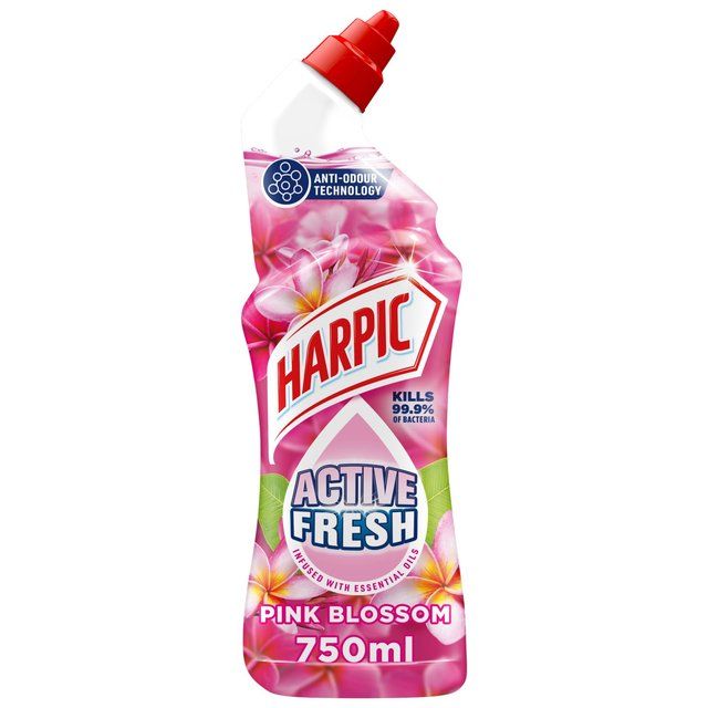 Harpic Active Fresh Pink Blossom Toilet Cleaner Gel 750ml