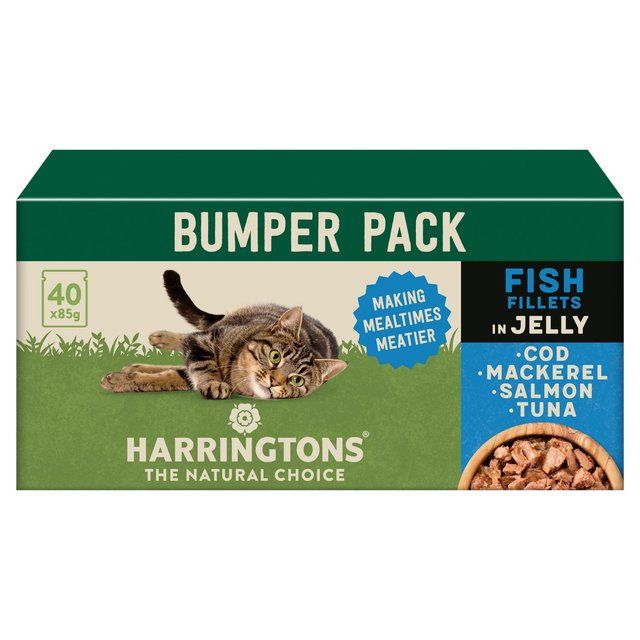 Harringtons Wet Cat Fish in Jelly 40 x 85g