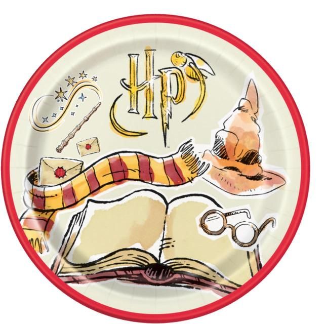 Harry Potter 23cm Recyclable Paper Plates 8 per pack