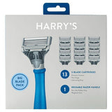 Harry's Truman Razor + 13 Blade Cartridges - Indigo Blue