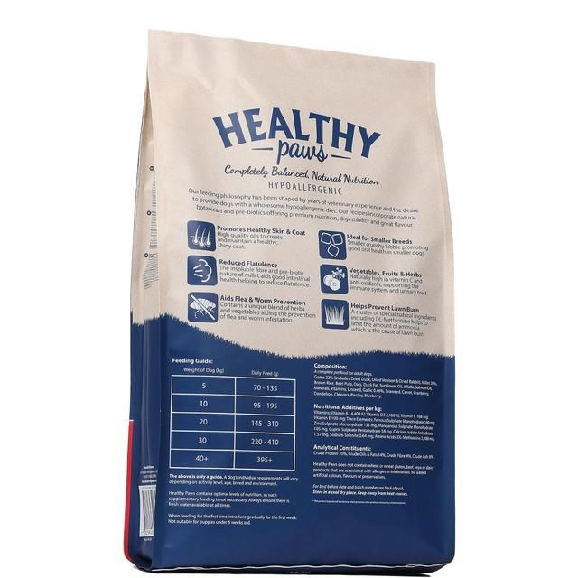 Healthy Paws Game & Millet Adult Dog Food 12kg