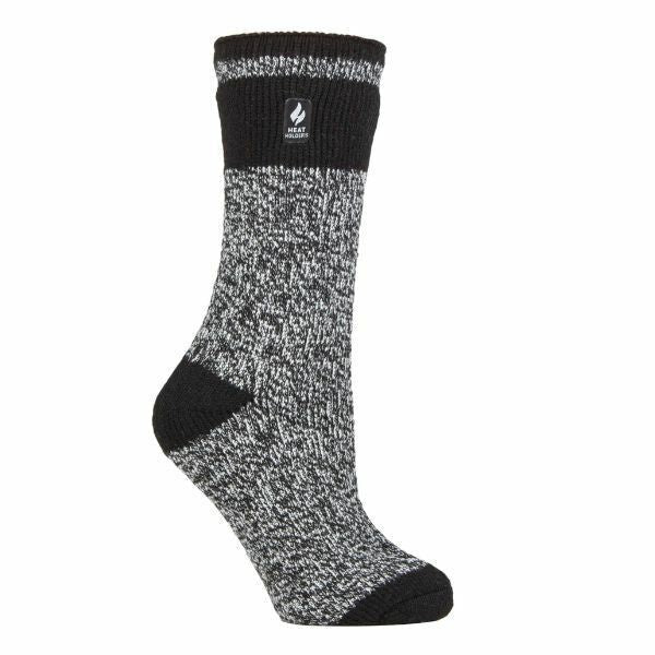 Heat Holders Ladies Thick Warm Thermal Socks 4-8 UK Black (Sydney)