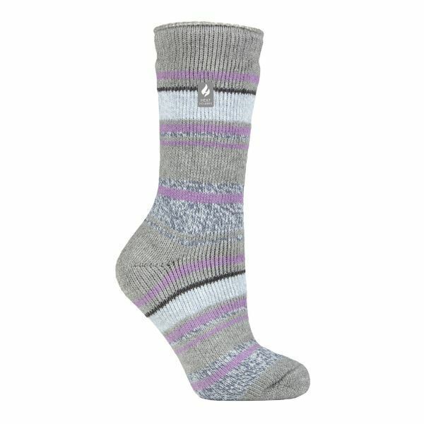 Heat Holders Ladies Thick Warm Thermal Socks 4-8 UK Grey (Palma)