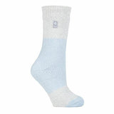 Heat Holders Ladies Thick Warm Thermal Socks 4-8 UK Powder Blue / Silver (Catania)