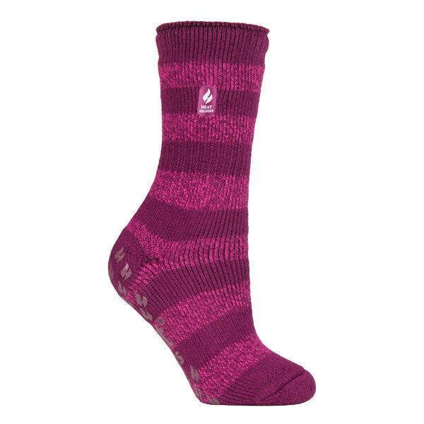 Heat Holders Ladies Winter Thermal Slipper Socks 4-8 UK Deep Fuchsia / Berry (Seville) / 1EA
