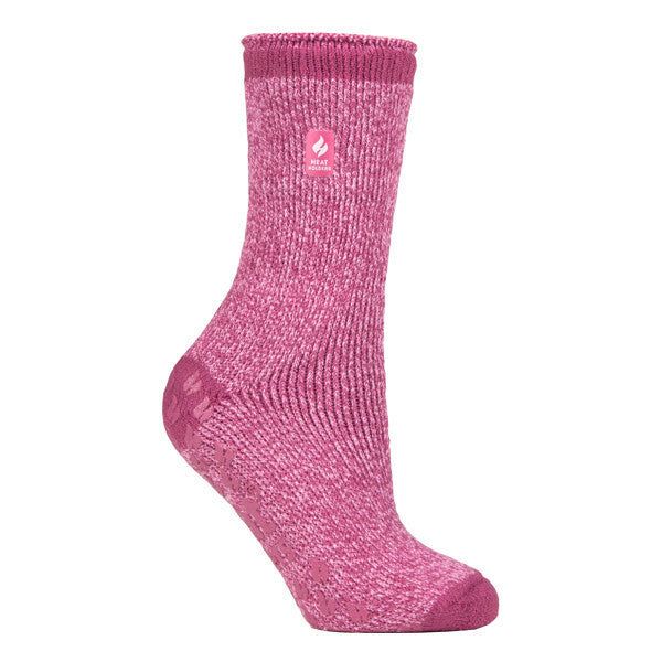 Heat Holders Ladies Winter Thermal Slipper Socks 4-8 UK Muted Pink (Florence) / 1EA