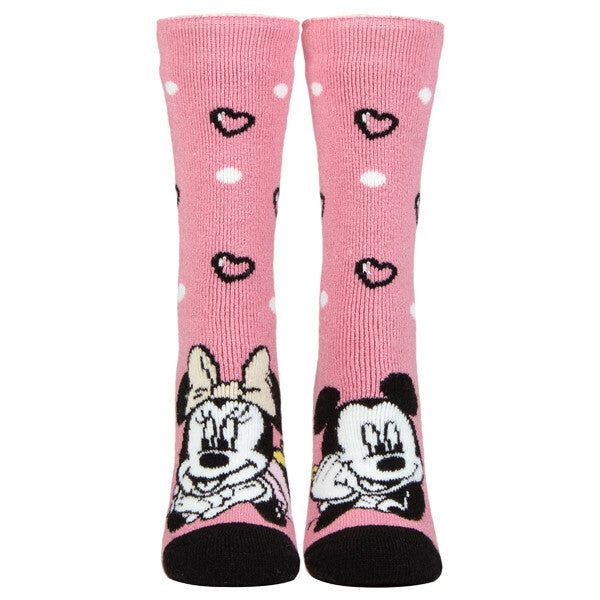 Heat Holders Lite Ladies Thermal Warm Disney Socks 4-8 UK Minnie Mouse