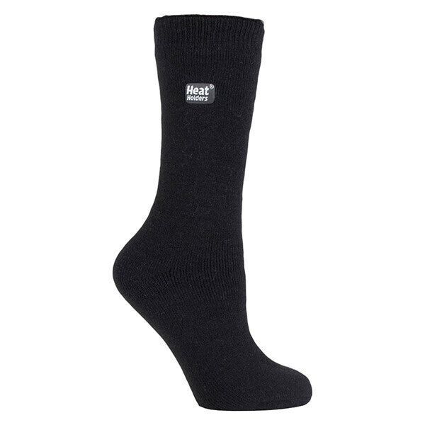 Heat Holders Lite Ladies Thin Winter Thermal Socks 4-8 UK Black