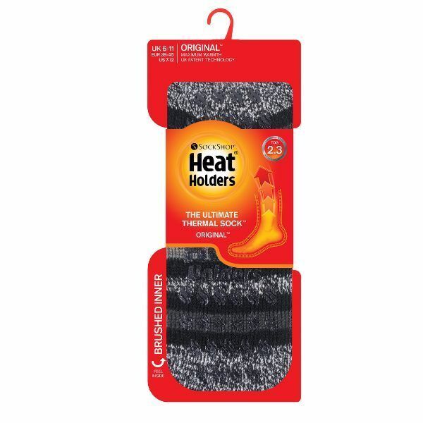 Heat Holders Mens Fleece Lined Thermal Slipper Socks 6-11 UK