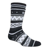 Heat Holders Mens Nordic Thermal Slipper Socks 6-11 UK Black / Charcoal / 1EA