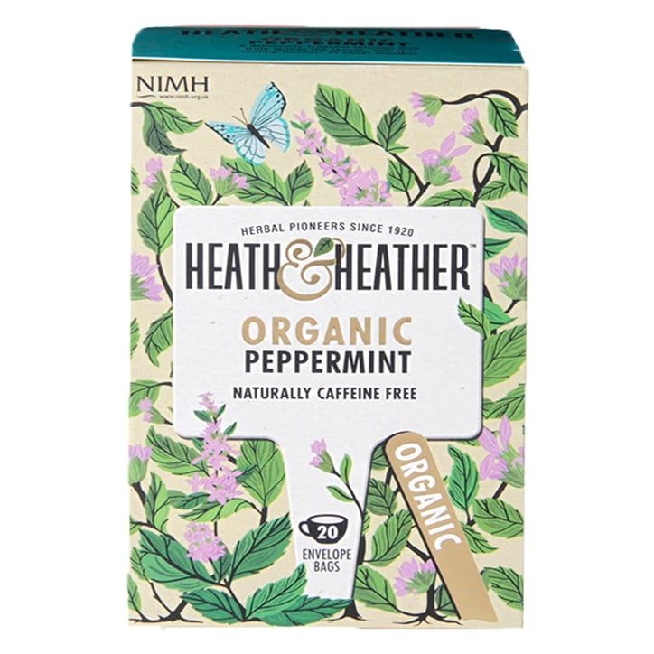 Heath & Heather Organic Green Tea with Ginger 20 Tea Bags