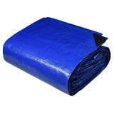 Heavy Duty Reversible Blue and Silver Tarpaulin, 2 Pack