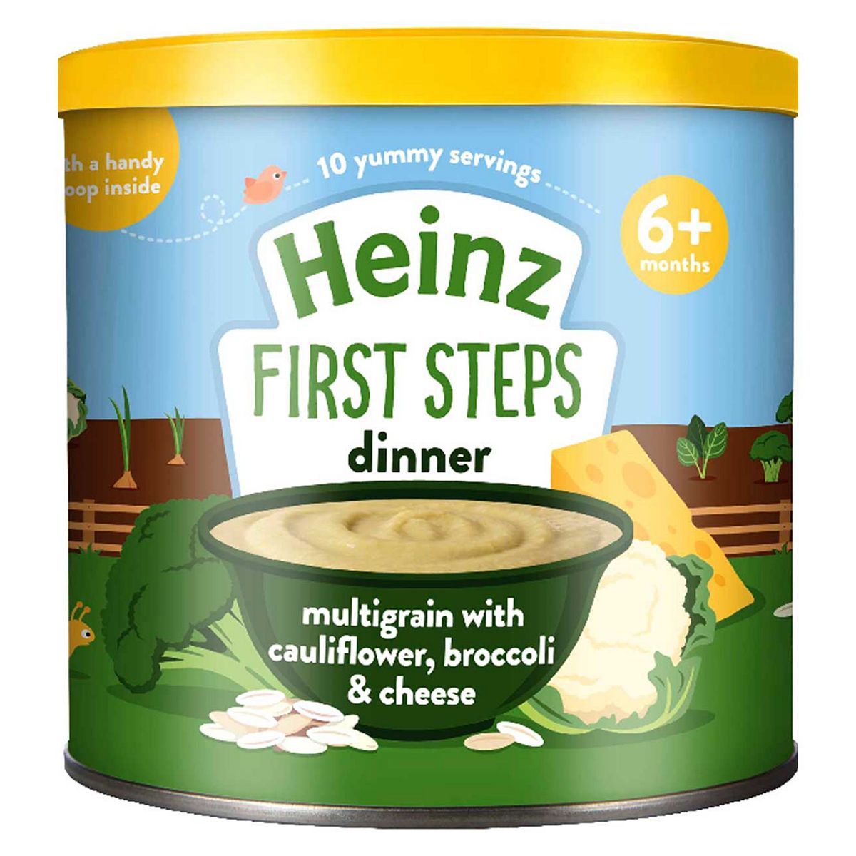Heinz 6+ Months First Steps Multigrain with Cauliflower, Broccoli & Cheese 200g