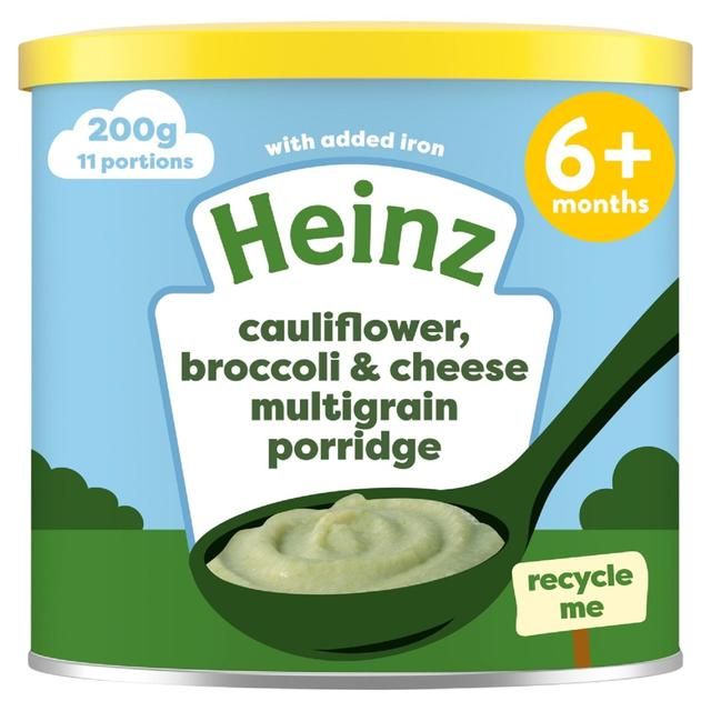 Heinz 6+mth First Steps Multigrain Cauliflower Broccoli & Cheese Porridge 200g