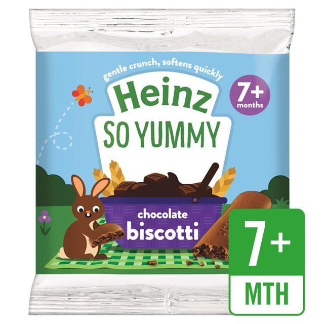 Heinz So Yummy Chocolate Biscotti Baby Food Snacks 7+ Months 60g