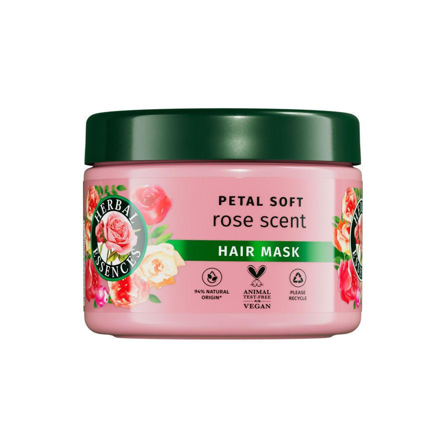 Herbal Essences Rose Scent Petal Soft Hair Mask 300ml to Intensely Nourish Dry Hair